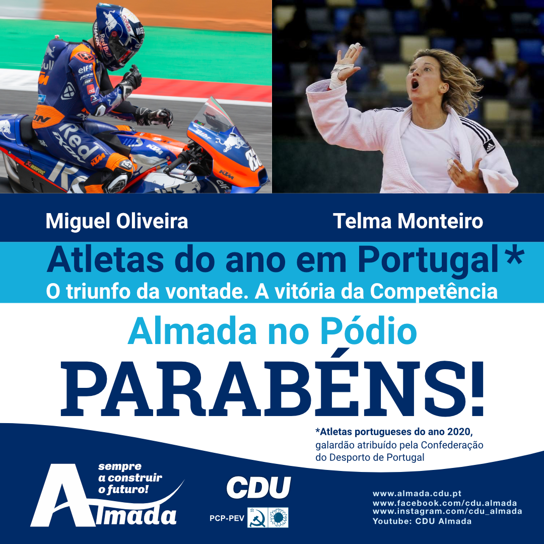 Miguel Oliveira e Telma Monteiro - Atletas do ano em Portugal