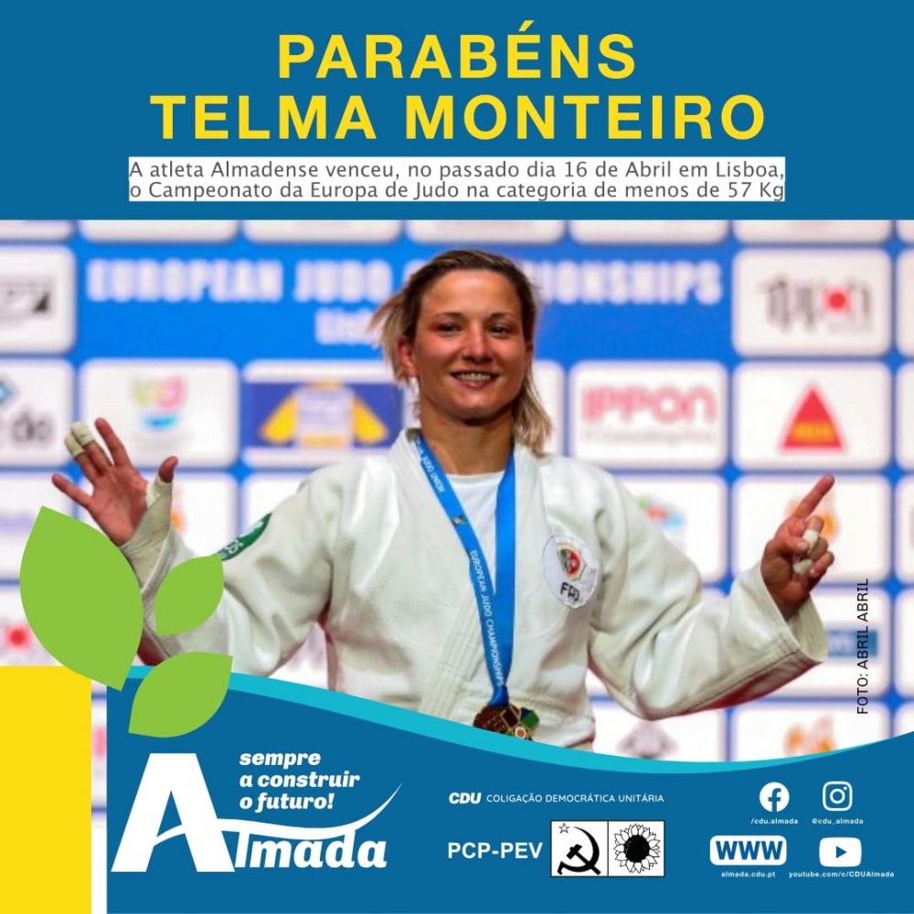 Telma Monteiro Campeã da Europa de Judo - Saudação