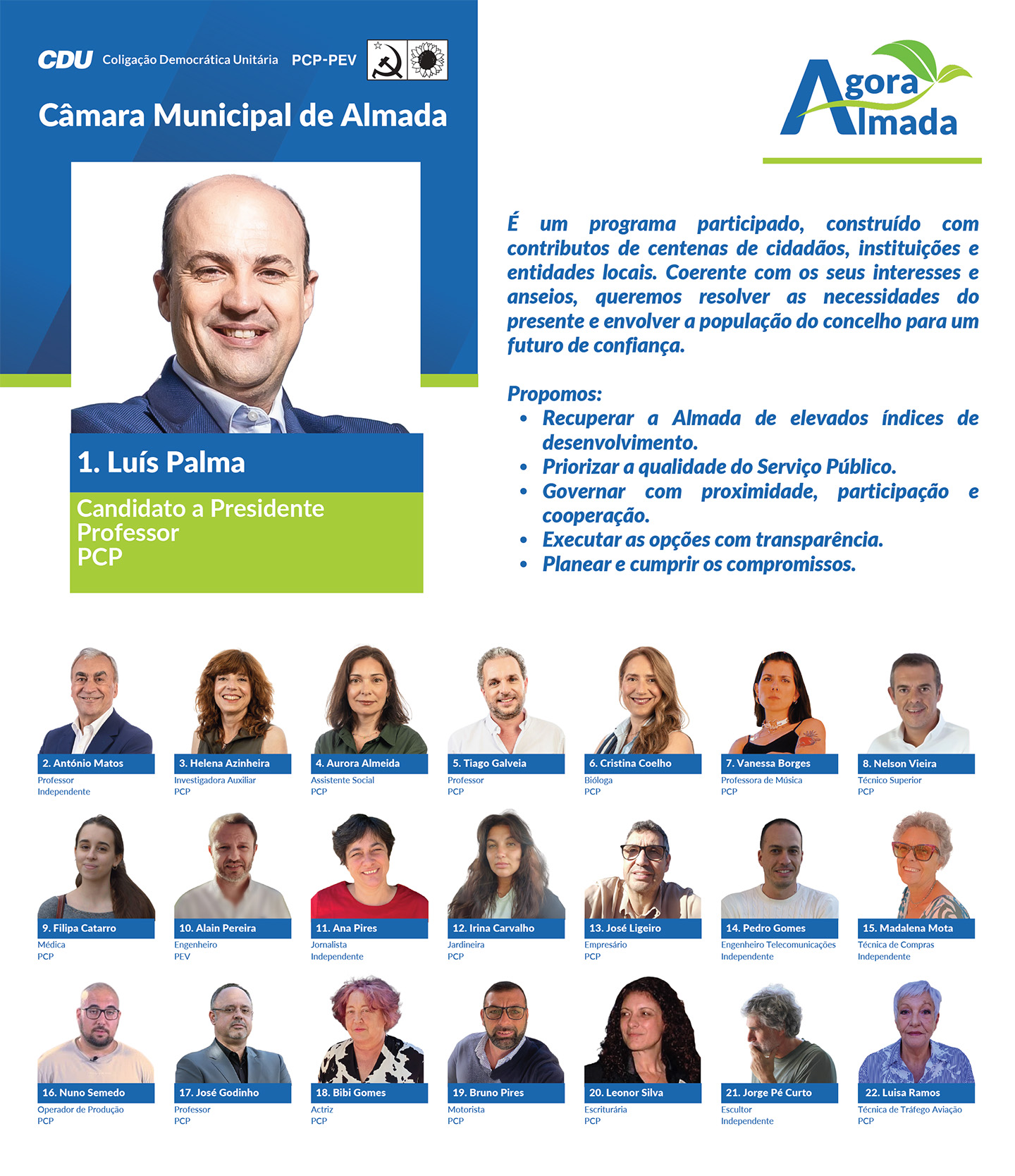 Candidatos à Câmara Municipal de Almada