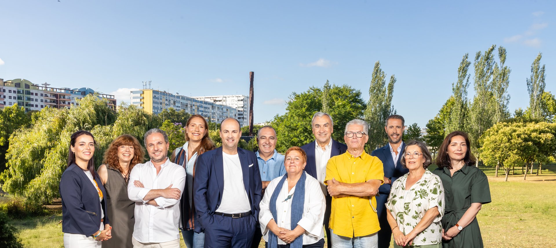 Imagem com os candidatos da CDU